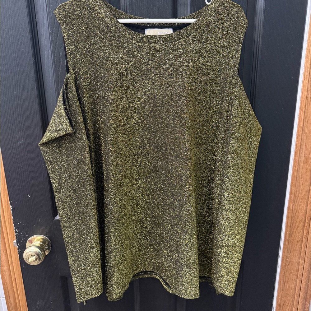 NWOT Plus Size (3x) Elegant Gold Women's Top